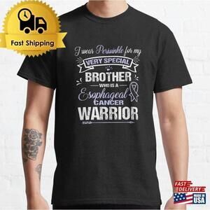 Esophageal Cancer Awareness Support Brother Retro Graphic Unisex T-Shirt